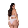 Magic Silk Sheer Passion Halter Teddy White/Lavender Magic Silk Sheer Passion Halter Teddy White/Lavender