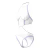 Magic Silk Sheer Passion Halter Teddy White/Lavender Magic Silk Sheer Passion Halter Teddy White/Lavender