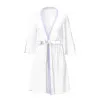 Magic Silk Sheer Passion Flutter Sleeve Robe White/Lavender Magic Silk Sheer Passion Flutter Sleeve Robe White/Lavender
