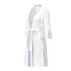 Magic Silk Sheer Passion Flutter Sleeve Robe White/Lavender Magic Silk Sheer Passion Flutter Sleeve Robe White/Lavender