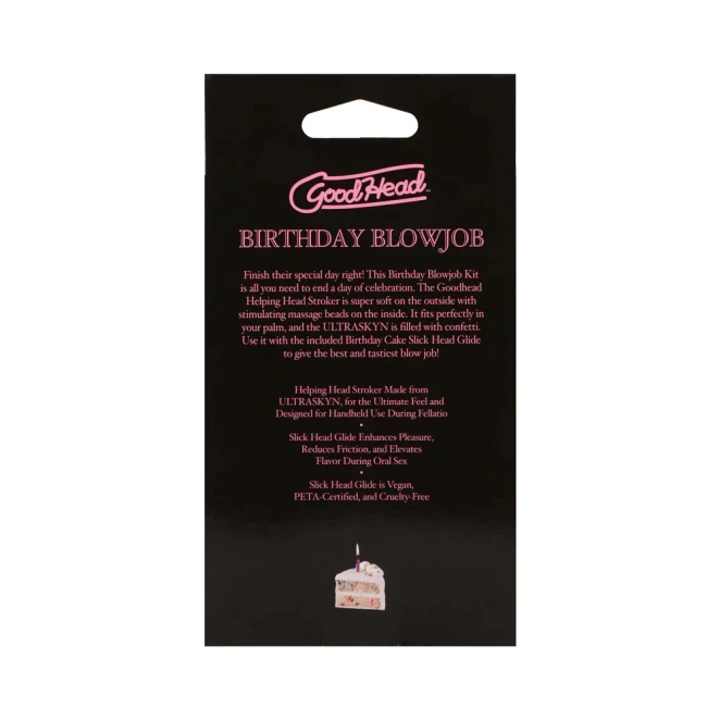 Doc Johnson GoodHead Birthday Blowjob Kit (2 Piece)