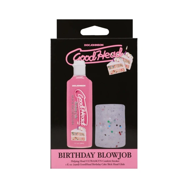 Doc Johnson GoodHead Birthday Blowjob Kit (2 Piece)