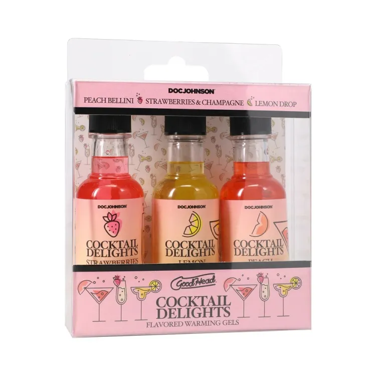 GoodHead Cocktail Delights Flavored Warming Gels 3-Pack GoodHead Cocktail Delights Flavored Warming Gels 3-Pack