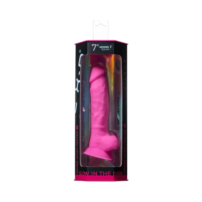 7 Inch Doc Johnson Glow In The Dark Realistic Suction Cup Dildo
