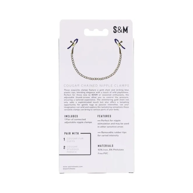 Cougar Chained Nipple Clamps