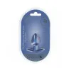 Ouch! Smooth Silicone 2.6 Inch Butt Plug in Metallic Blue Ouch! Smooth Silicone 2.6 Inch Butt Plug in Metallic Blue