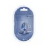 Ouch! Smooth Silicone 2.6 Inch Butt Plug in Metallic Blue Ouch! Smooth Silicone 2.6 Inch Butt Plug in Metallic Blue