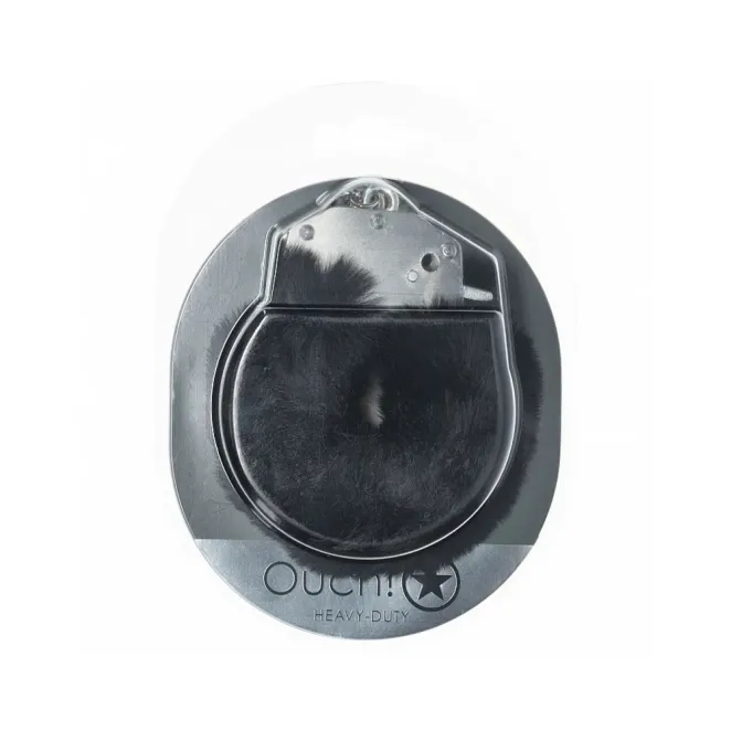 Heavy-Duty Fluffy Handcuffs Black