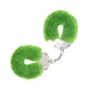 Heavy-Duty Fluffy Handcuffs Green