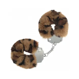 Heavy-Duty Fluffy Handcuffs Leopard
