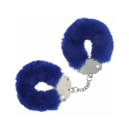 Heavy-Duty Fluffy Handcuffs Navy
