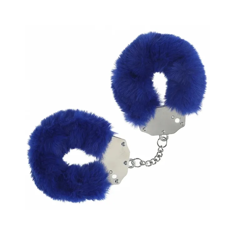 Heavy-Duty Fluffy Handcuffs Navy Heavy-Duty Fluffy Handcuffs Navy