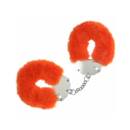 Heavy-Duty Fluffy Handcuffs Orange