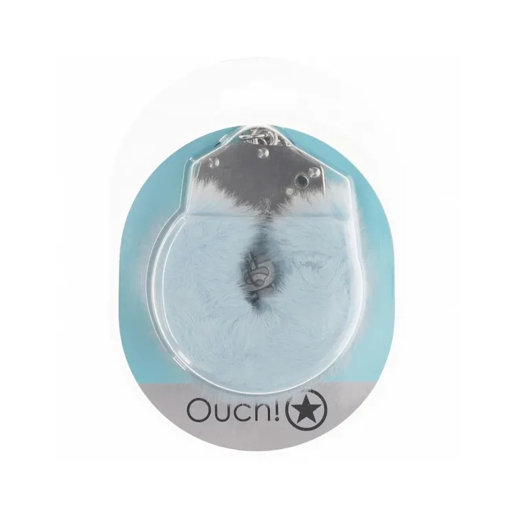 Heavy-Duty Fluffy Handcuffs Powder Blue Heavy-Duty Fluffy Handcuffs Powder Blue