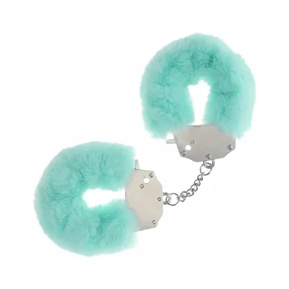 Heavy-Duty Fluffy Handcuffs Powder Green