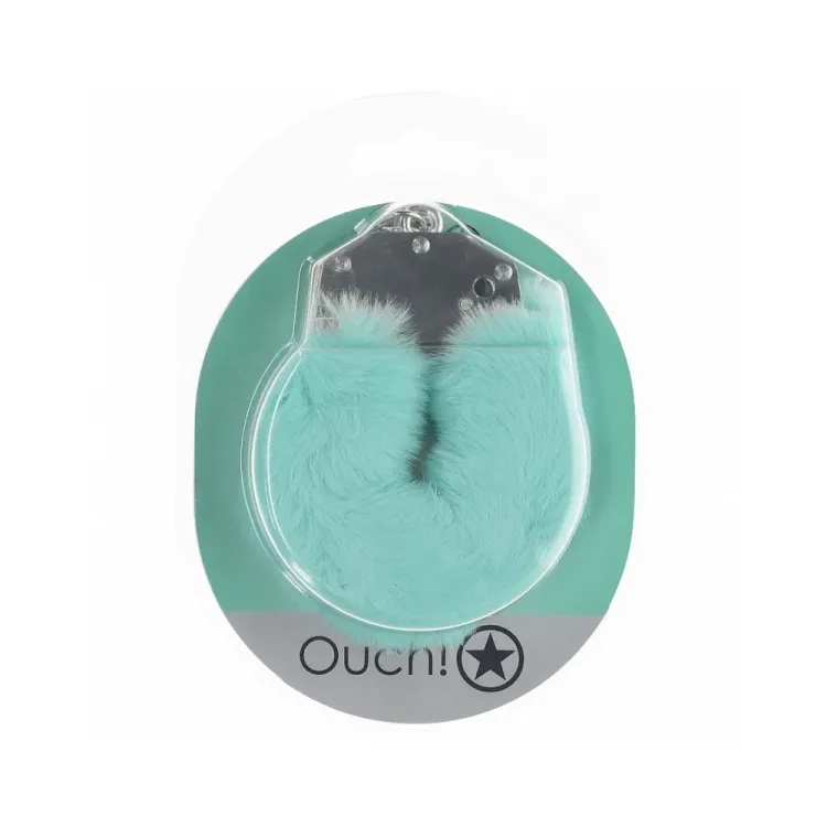 Heavy-Duty Fluffy Handcuffs Powder Green Heavy-Duty Fluffy Handcuffs Powder Green