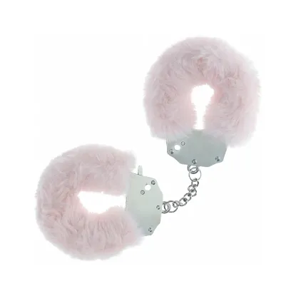 Heavy-Duty Fluffy Handcuffs Powder Pink