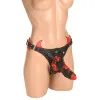 Horny Devil Strap-On Harness with Creature Eye & Horns Red