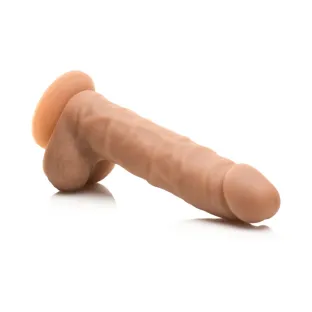 7 Inch Realistic Silicone Dildo with Balls Tan