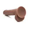 7 Inch Realistic Silicone Dildo with Balls Brown