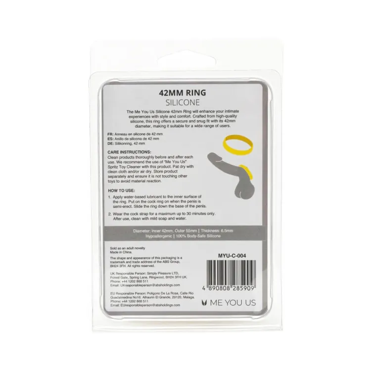Me You Us Silicone Cock Ring 42mm