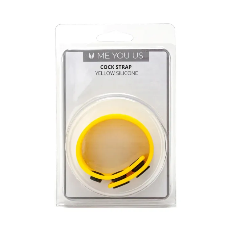 Silicone Cock Strap Yellow