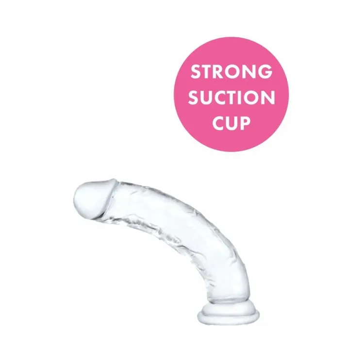6 in. Ultracock Realistic Jelly Dildo Clear 6 in. Ultracock Realistic Jelly Dildo Clear