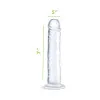 7 in. Ultracock Realistic Jelly Dildo Clear