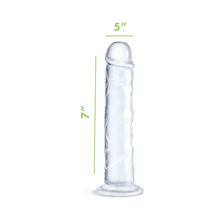 7 in. Ultracock Realistic Jelly Dildo Clear