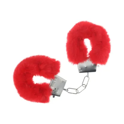 Classic Fluffy Handcuffs Red