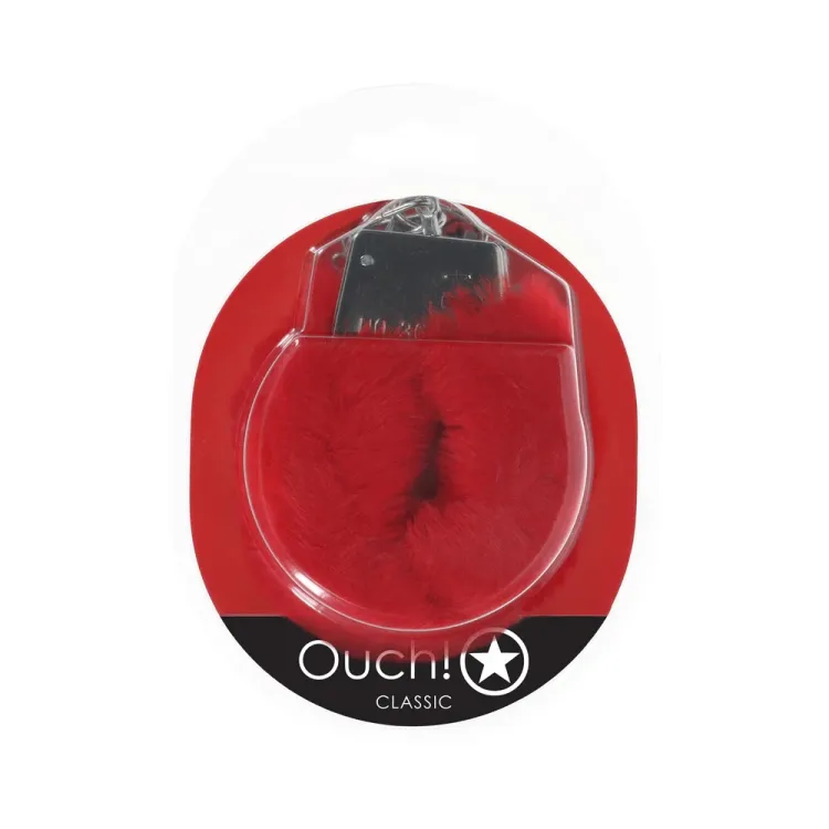 Classic Fluffy Handcuffs Red Classic Fluffy Handcuffs Red