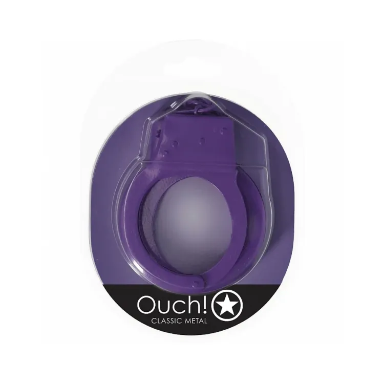Classic Metal Handcuffs Purple Classic Metal Handcuffs Purple