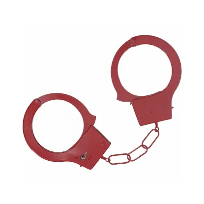 Classic Metal Handcuffs Red