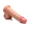 8 Inch JOCK Classic Dual-Density Dildo with Moving Foreskin