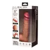 8 Inch JOCK Classic Dual-Density Dildo with Moving Foreskin