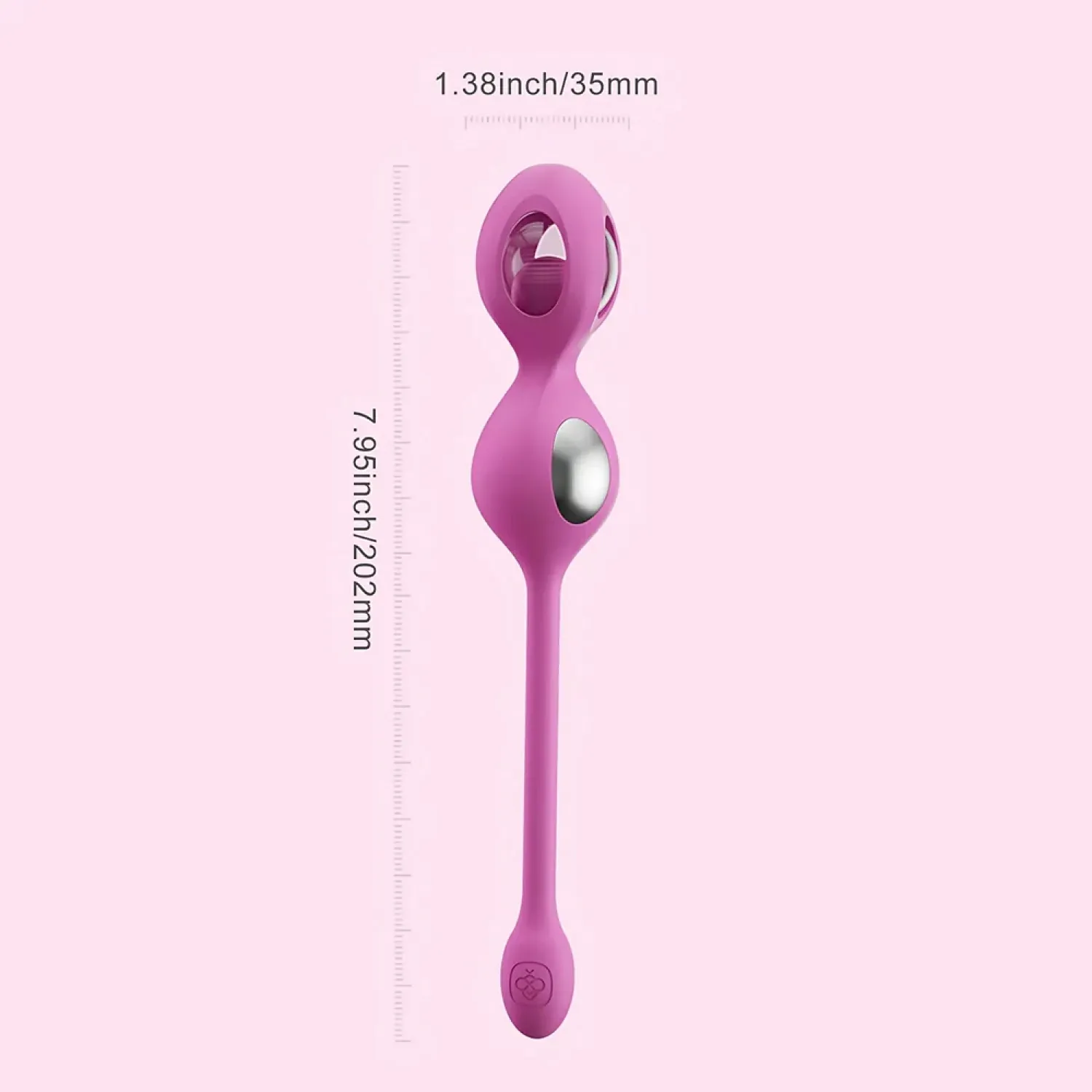 Elektra App-Controlled E-Stim Kegel Training Set Pink