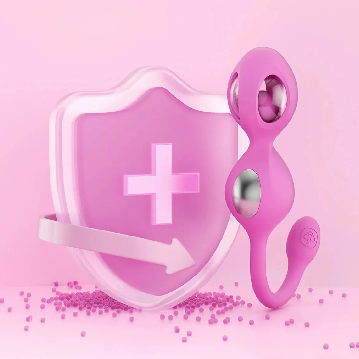 Elektra App-Controlled E-Stim Kegel Training Set Pink