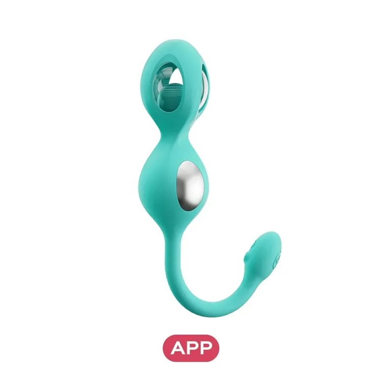 Honey Play Box Elektra App-Controlled E-Stim Kegel Training Set Cyan Honey Play Box Elektra App-Controlled E-Stim Kegel Training Set Cyan