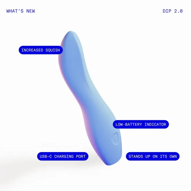 Dame Dip 2.0 Classic Vibrator Periwinkle