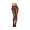 Dreamgirl Fishnet Pantyhose with Cut-Out Details Black Dreamgirl Fishnet Pantyhose with Cut-Out Details Black