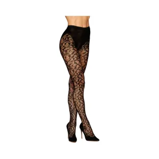 Dreamgirl Lace Pantyhose Black