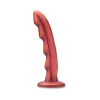 7 Inch Jealousy Peg Curved Silicone Pegging Dildo Red