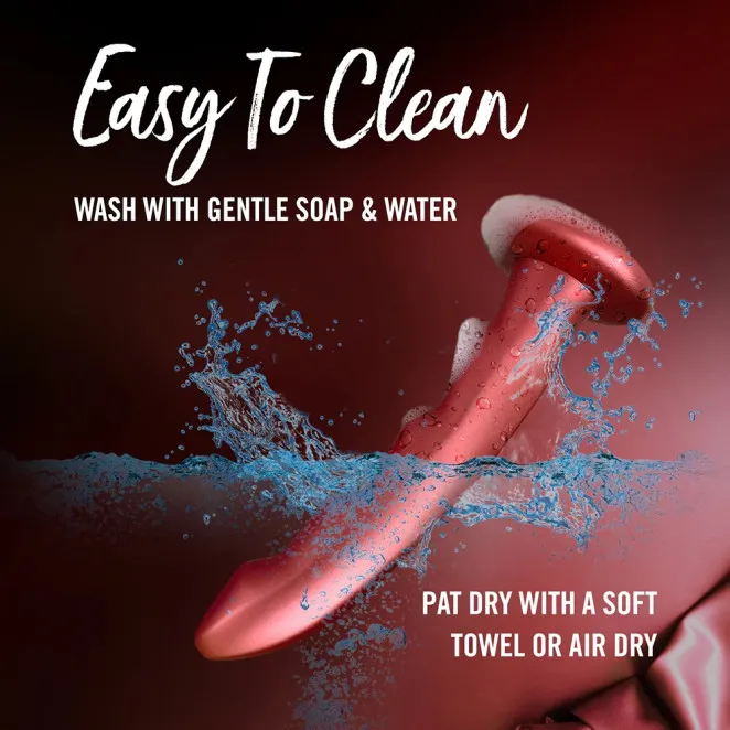 7 Inch Jealousy Peg Curved Silicone Pegging Dildo Red