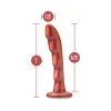 7 Inch Jealousy Peg Curved Silicone Pegging Dildo Red