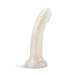 6 in. Dildolls Extravaganza Gold Glitter Dildo