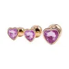 Rose Gold Pink Heart Anal Plug Training Set Rose Gold Pink Heart Anal Plug Training Set