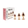 Rose Gold Pink Heart Anal Plug Training Set Rose Gold Pink Heart Anal Plug Training Set