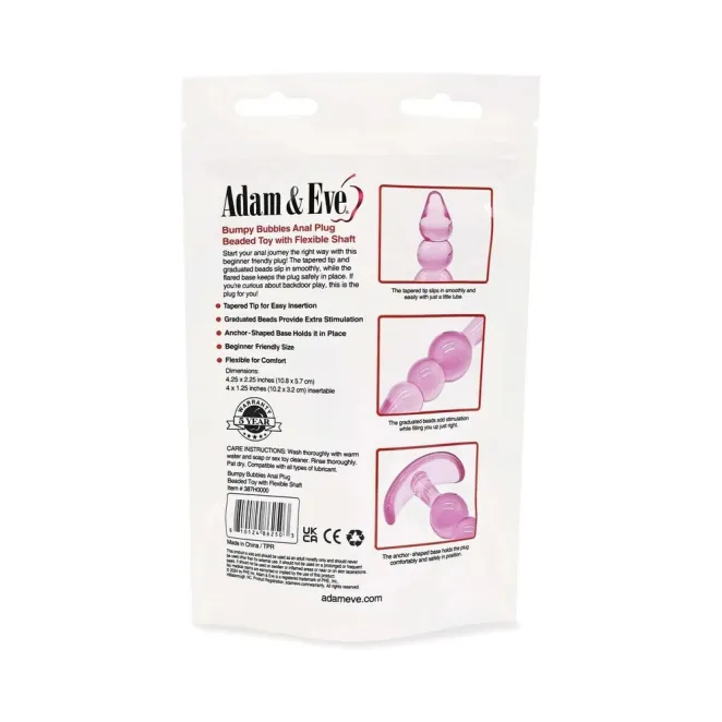 Bumpy Bubbles Beaded Anal Plug