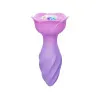 Rotating Rose Plug Jeweled Anal Vibrator