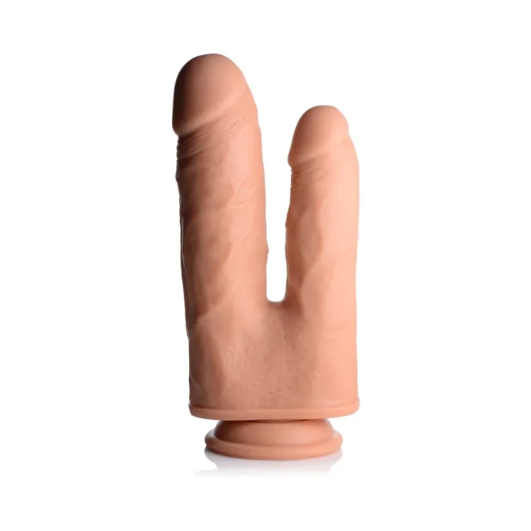8 in. Double Shot Vibrating & Rotating Double Dildo with Remote 8 in. Double Shot Vibrating & Rotating Double Dildo with Remote